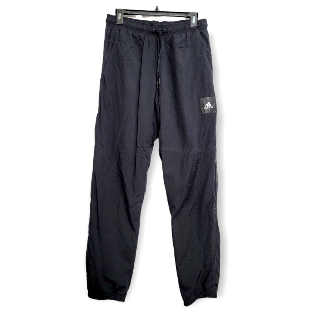 Adidas All Black Water-Resistant Pants Size Medium